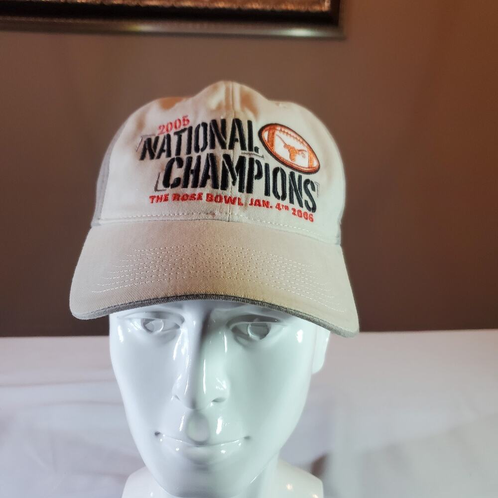 Vintage Nike Texas Longhorns 2005 Rose Bowl National Champions Baseball Cap